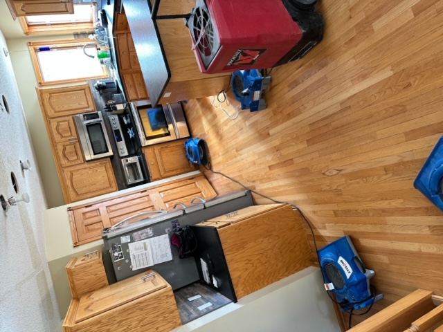 Professional water damage restoration equipment deployed in Royalton, MN